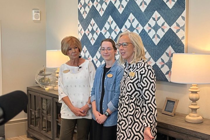 a man and a woman posing for a picture