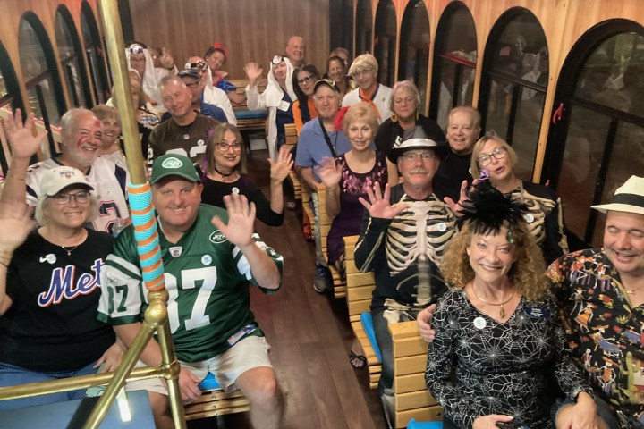 a group of people posing for a photo