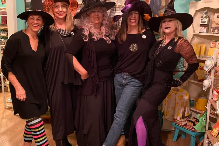 a group of people posing for the camera