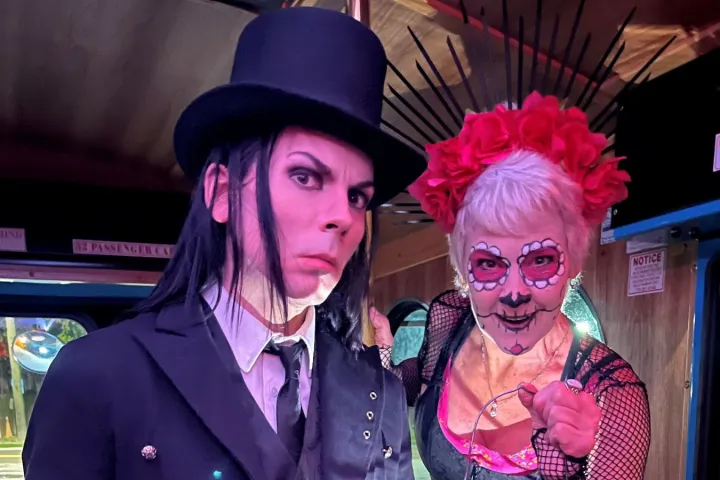 a person wearing a hat