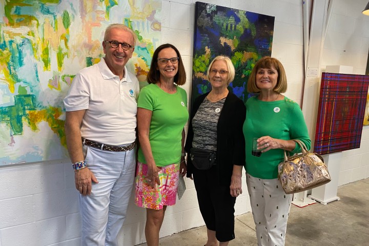 a group of people posing for a photo