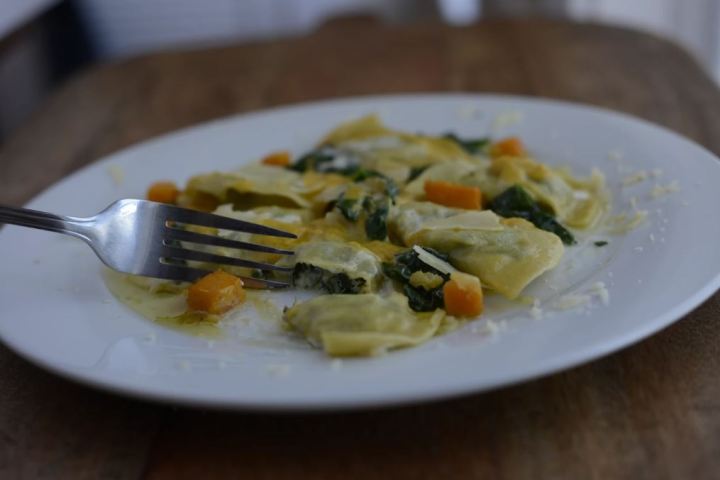 a plate of food on a table