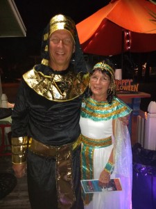 a man and a woman posing for a picture