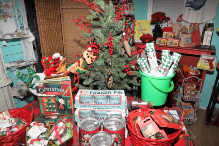 a group of items on a table