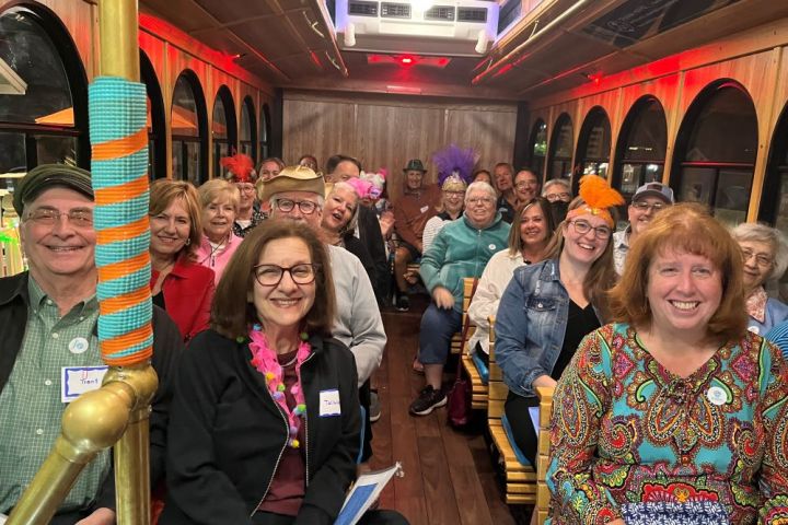 a group of people posing for the camera