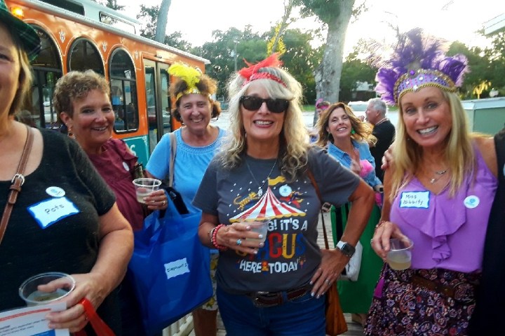 a group of people posing for the camera