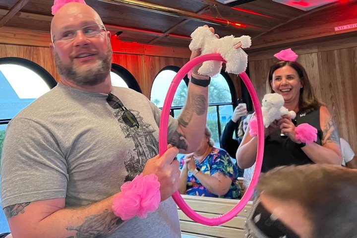 a group of people posing for the camera