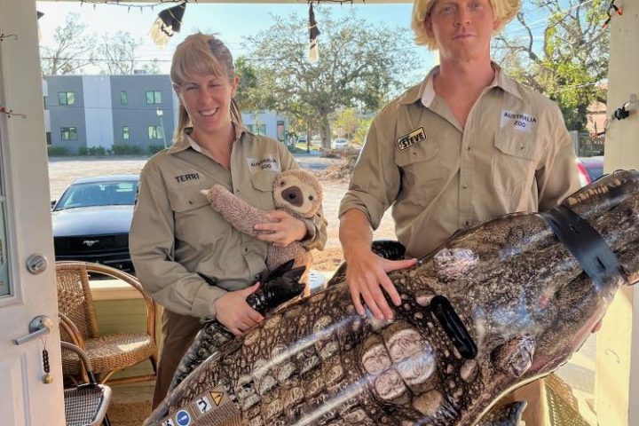 a couple of people that are standing in a room