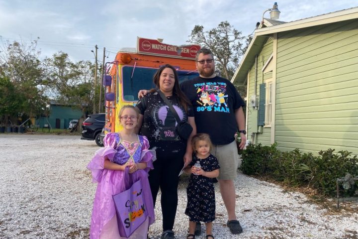 Families come to enjoy The BooMobile Trolley