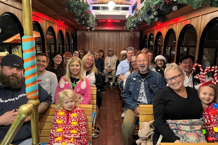 a group of people posing for the camera