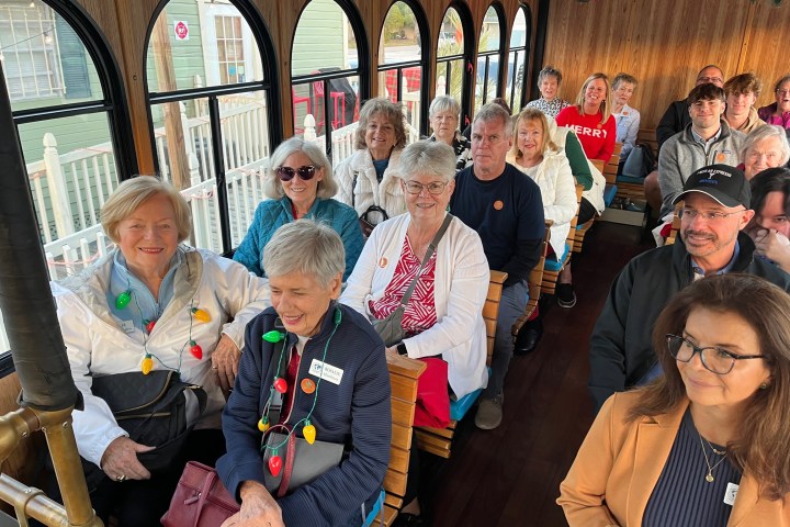 Christmas Carol Trolley guests