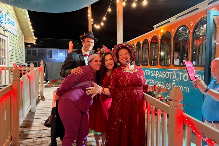 Christmas Carol Trolley guests