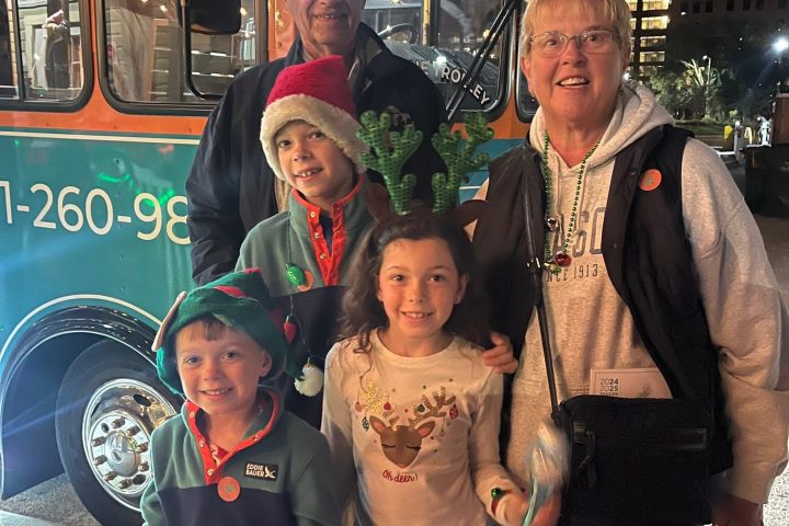 Christmas Carol Trolley guests