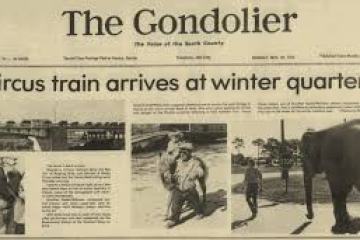 a close up of a newspaper