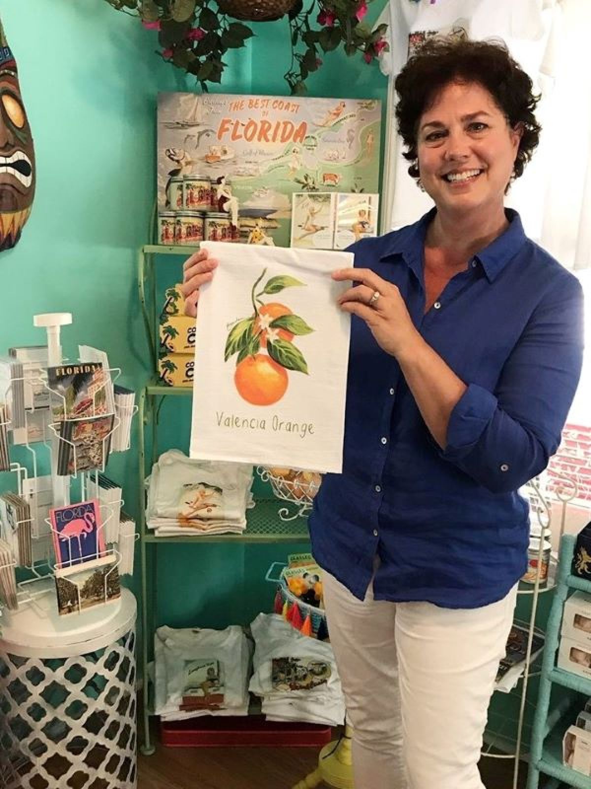 a person standing in a room