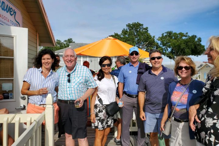 a group of people posing for the camera