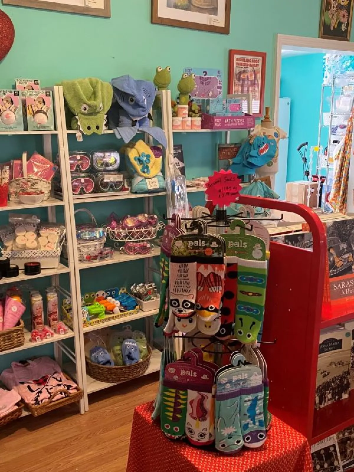 a bunch of items that are on display in a store