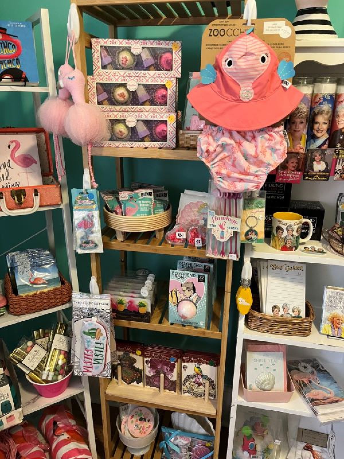 a bunch of items that are on display